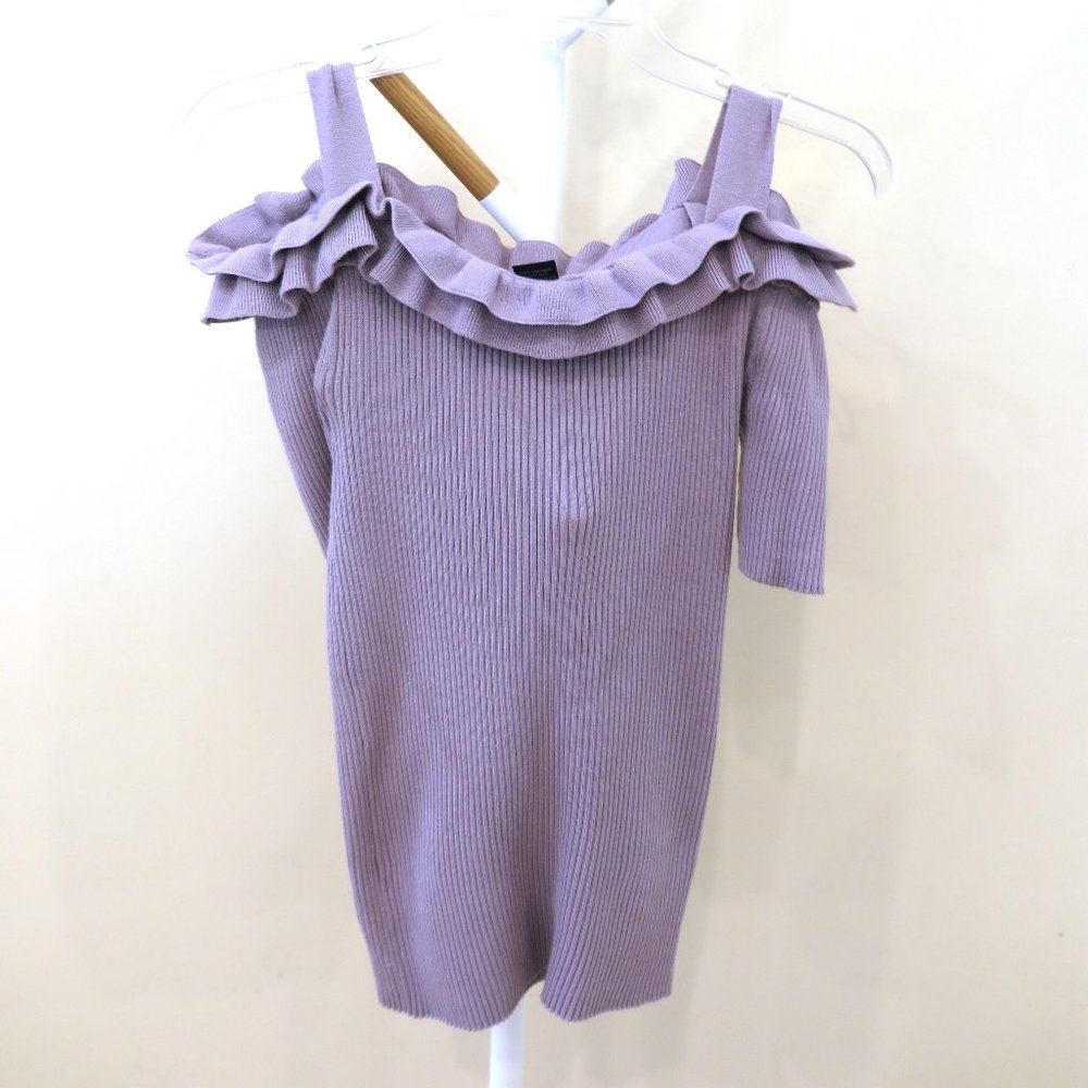 Grace Elements Lavender Off Shoulder Top sz M